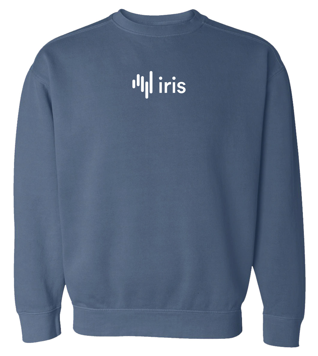 The Blue Iris Retro Sweatshirt