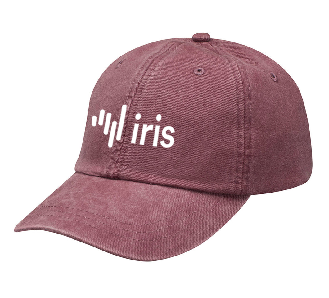 Iris Logo Retro Burgundy Hat